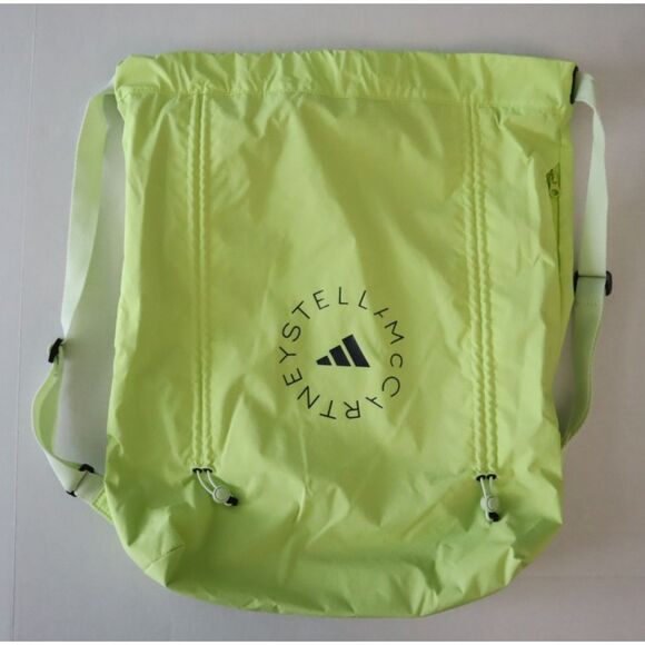 Stella McCartney x adidas JN7102 Unisex O/S Bahia Glow/Green aSMC Gymsack - Picture 3 of 11